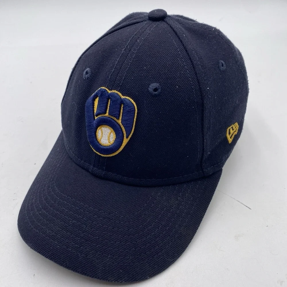 Milwaukee Brewers Child Hat New Era 9Forty ‎ Strapback Blue Cleaned SEE PICS